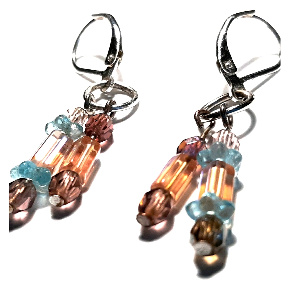Glass bead earrings
